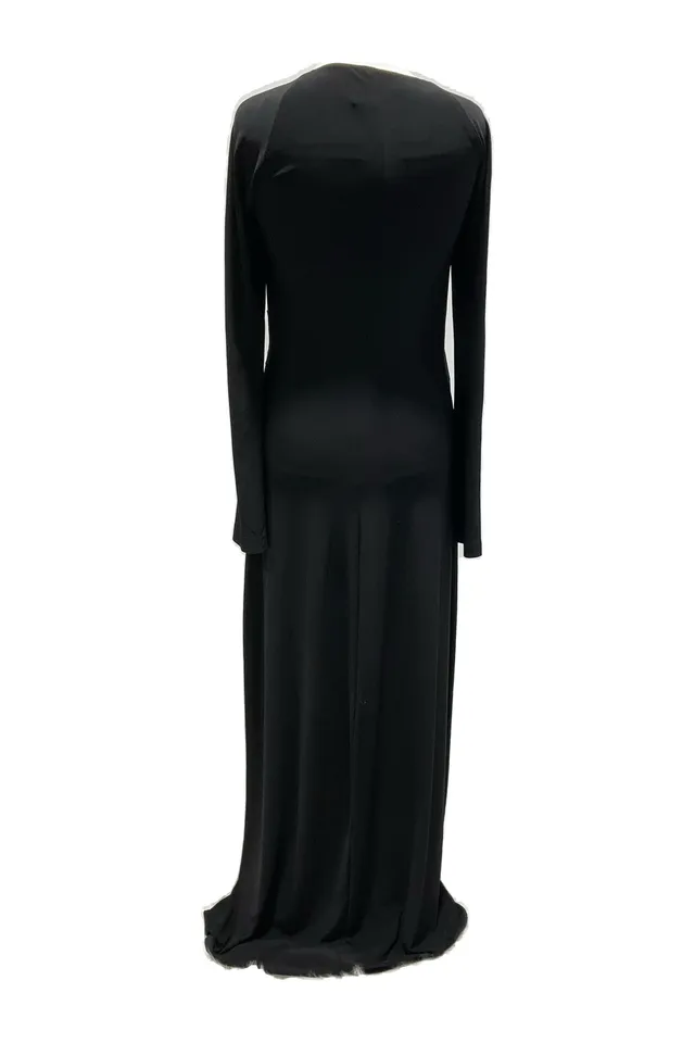 Norma Kamali Black Jersey Gown