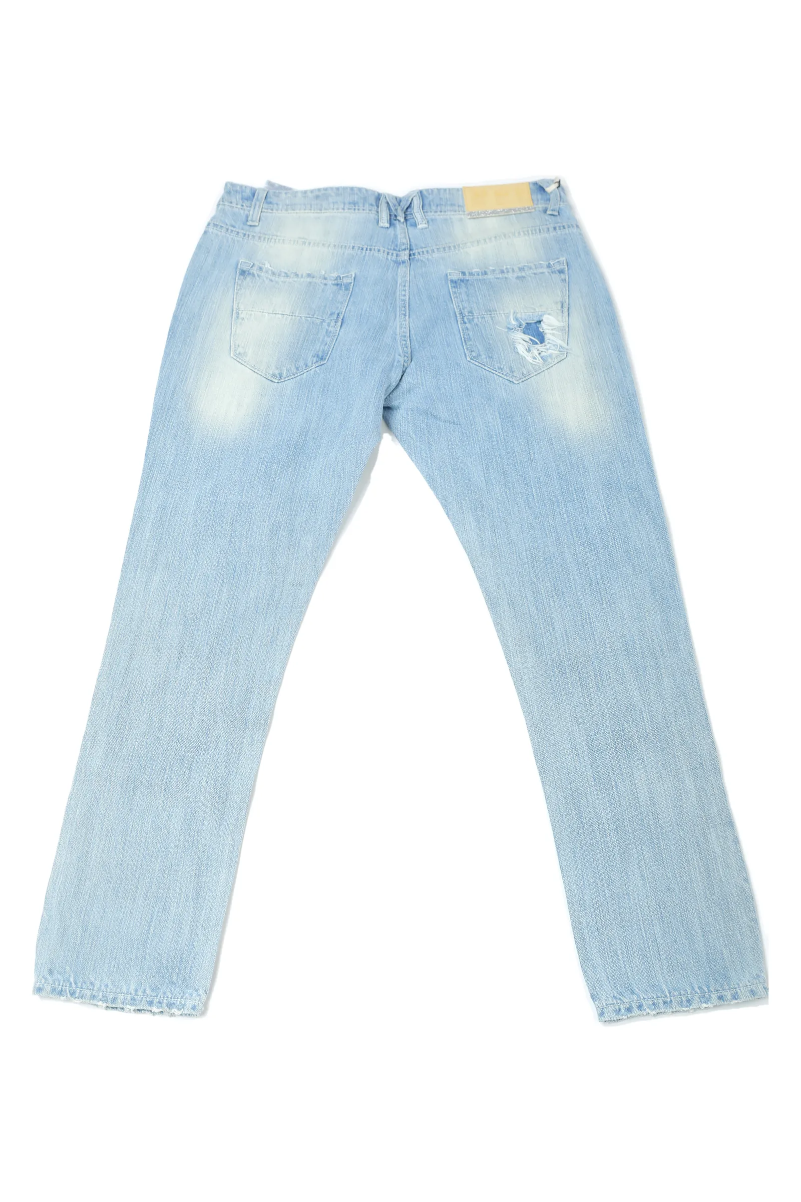 MET Blue Denim Sequined Jeans