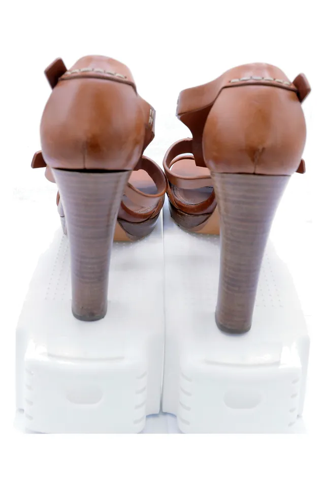 Prada Tan Leather Sandals