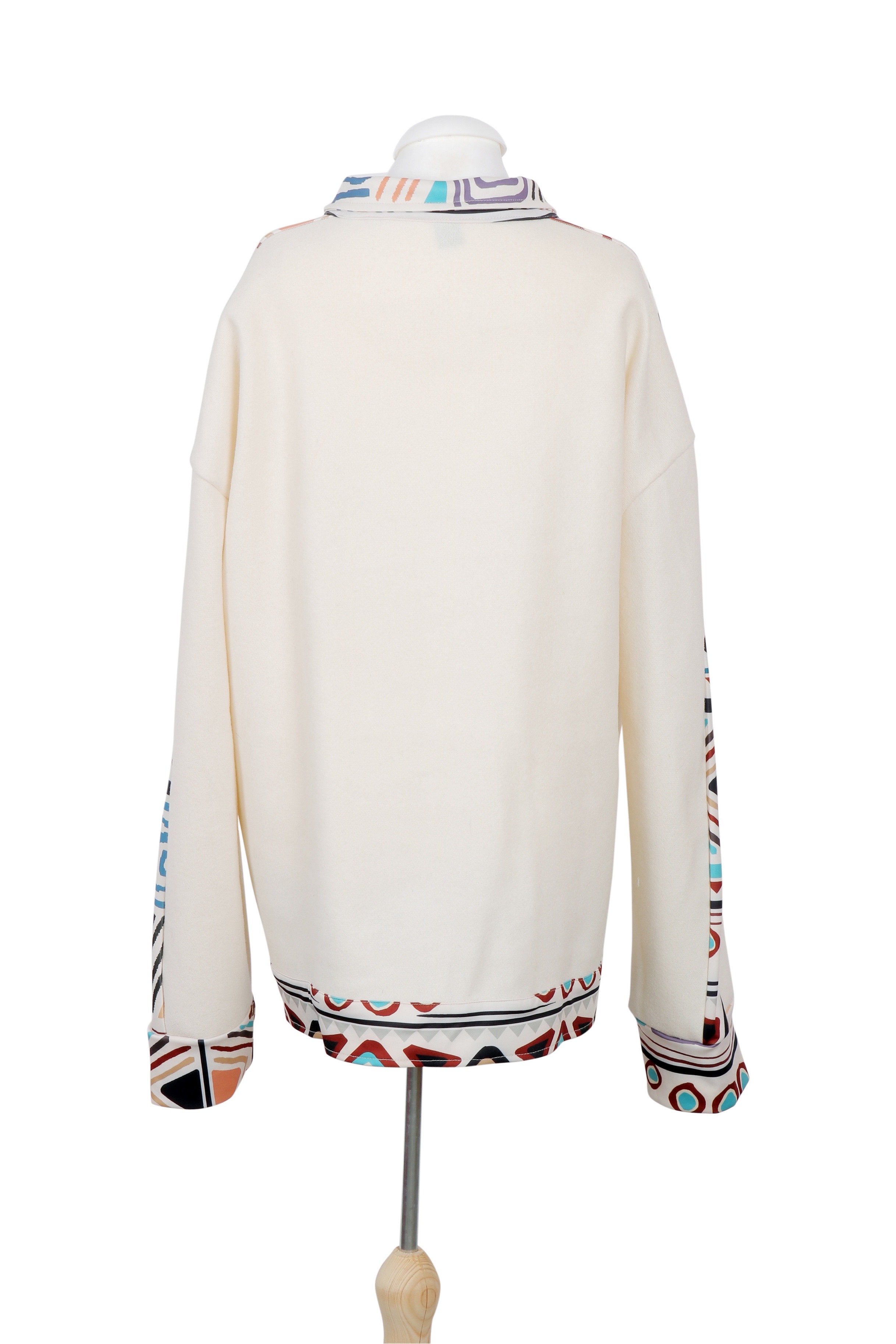 A Balenciaga jacket featuring a bold black-and-white windowpane check pattern