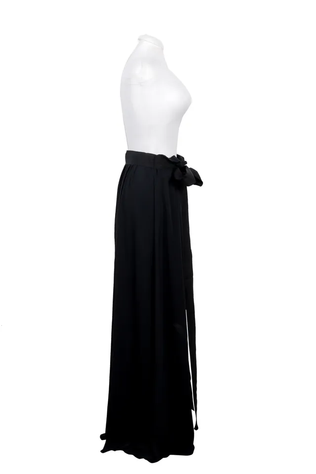 Lanvin Black Satin Trousers