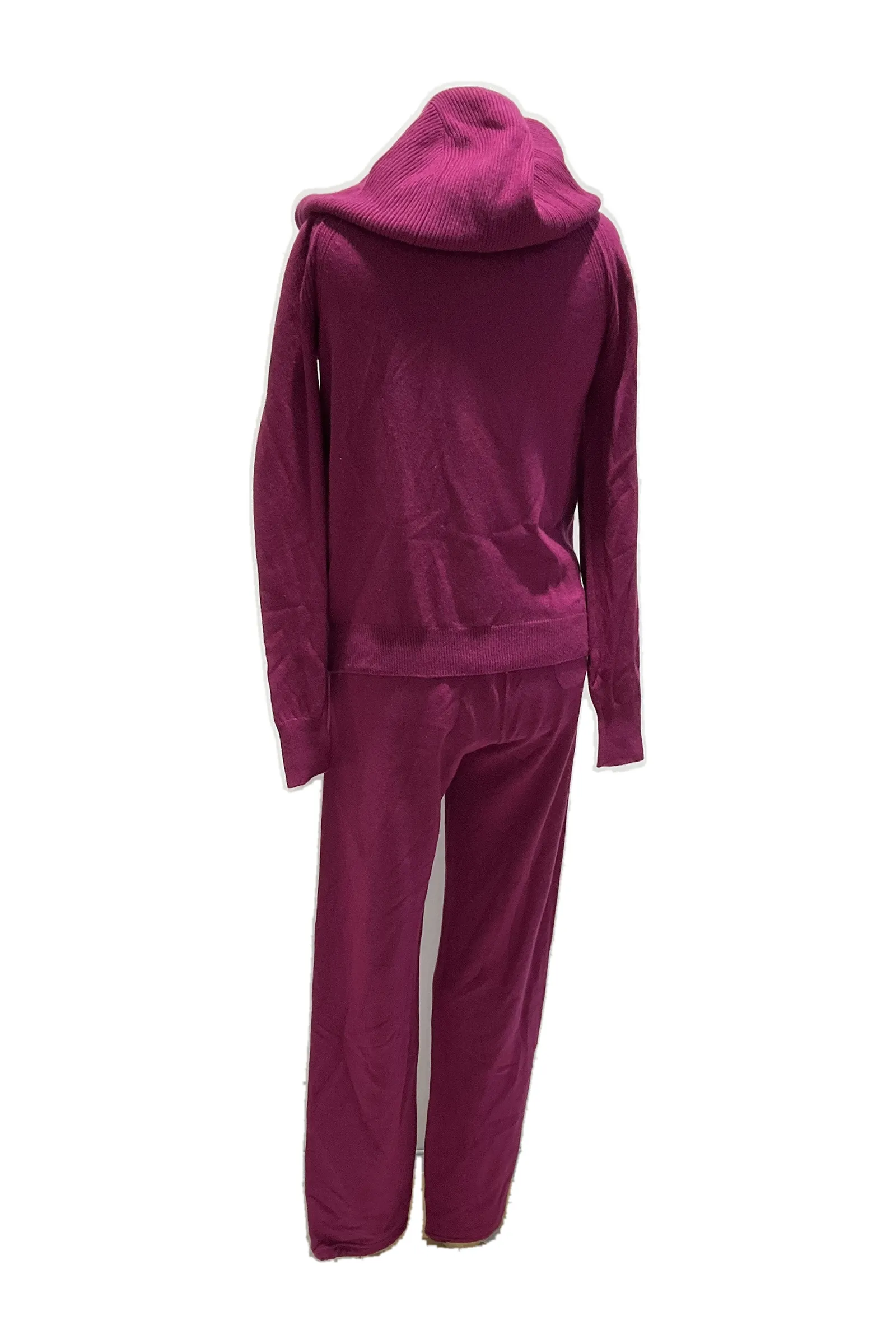 Loro Piana Fuchsia Ribbed Two-Piece Set