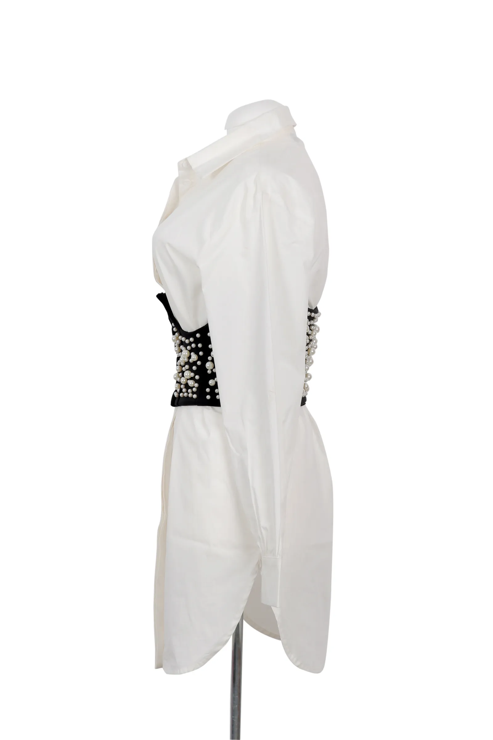 Topshop White Embellished Dress