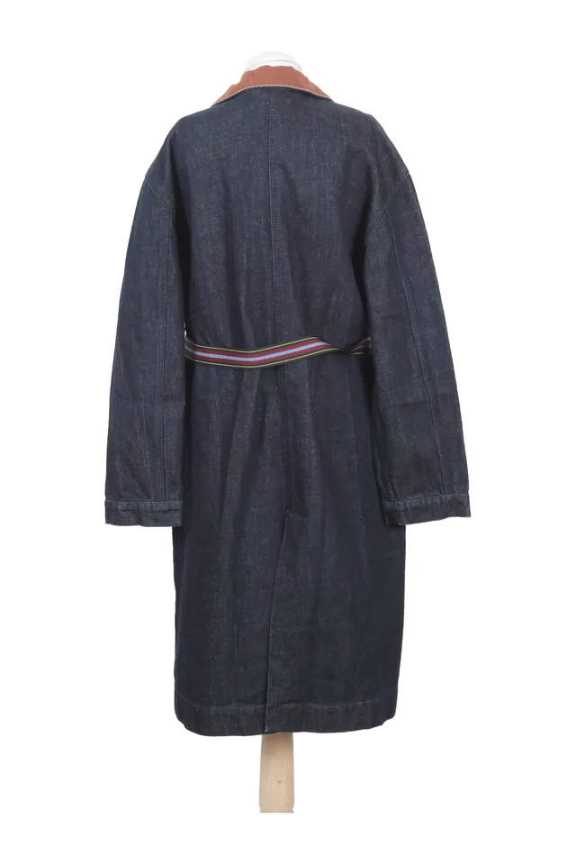 Marni Blue Striped Coat