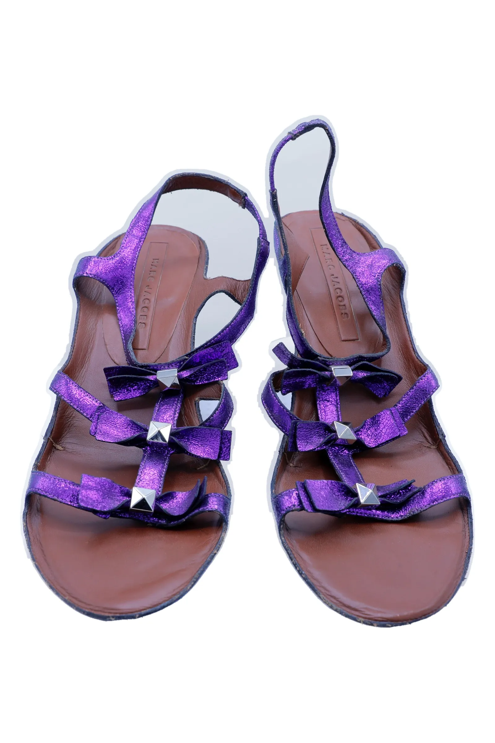 Marc Jacobs Purple Metallic Sandals