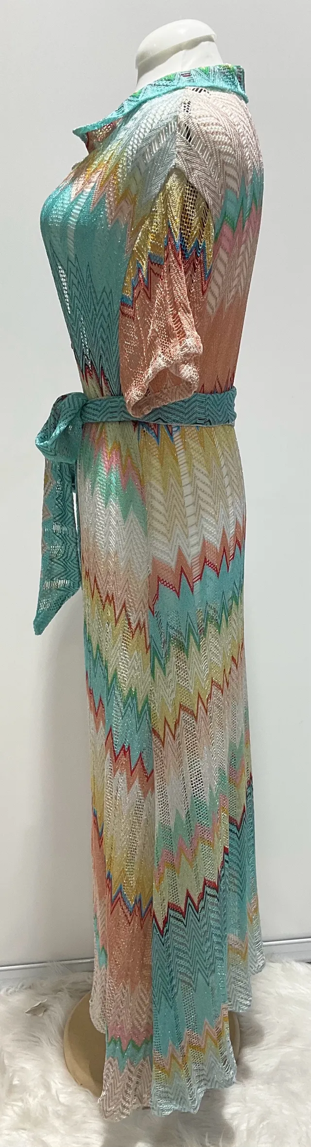 Missoni Multicolour Teal Knit Cardigan