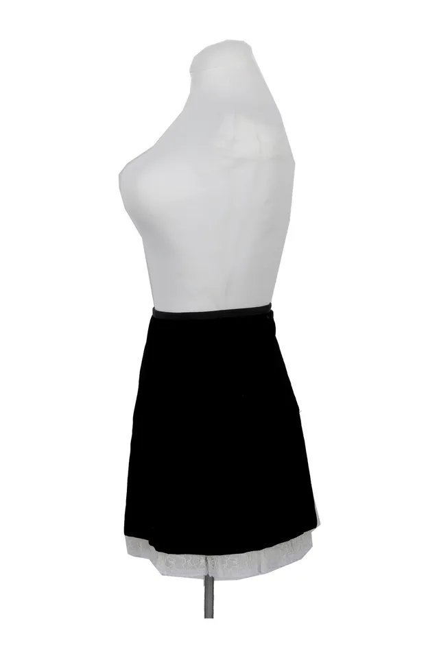 Miu Miu Black Lace Mini Skirt