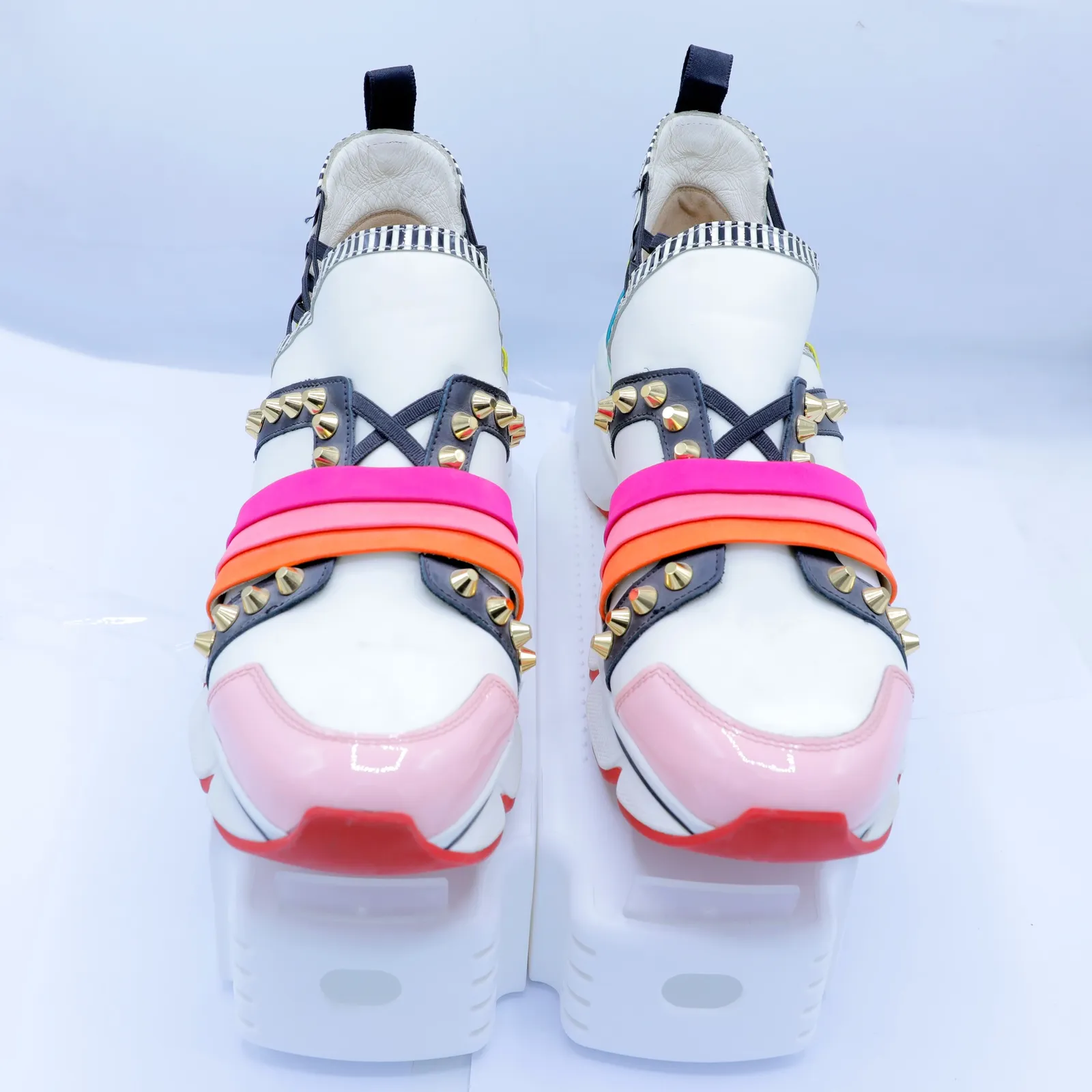 Christian Louboutin White Lace Sneakers