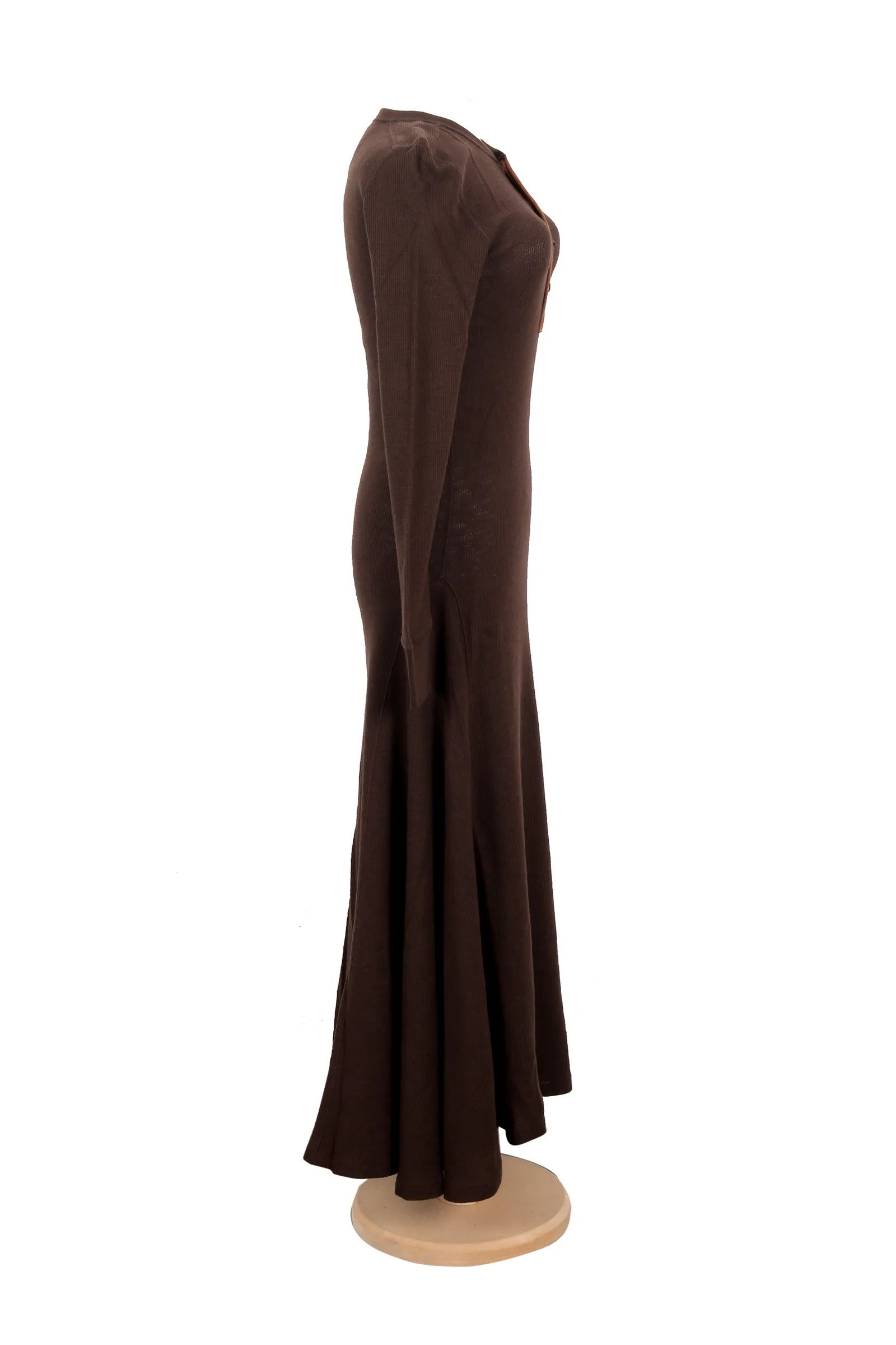 Polo Ralph Lauren Brown Cotton Maxi Dress