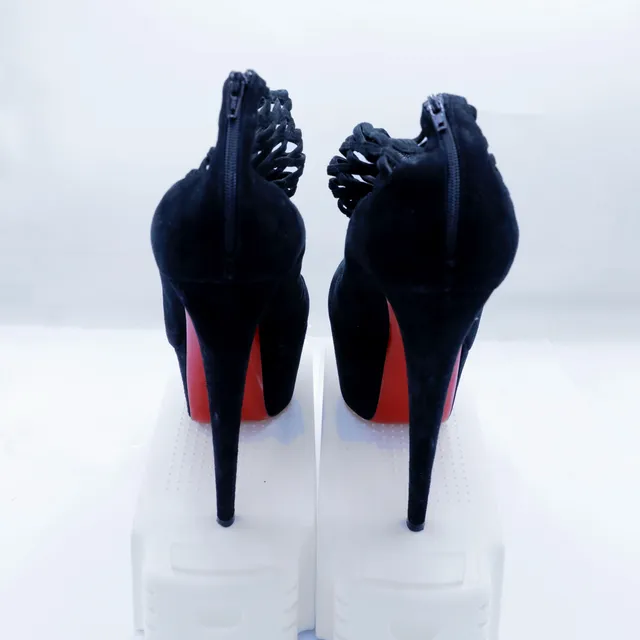 Christian Louboutin Black Suede Pumps