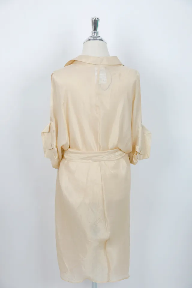 Escada Champagne Ivory Silk Dress