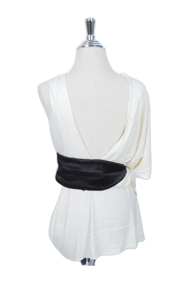 Alexander Wang Ivory Satin Mini Dress