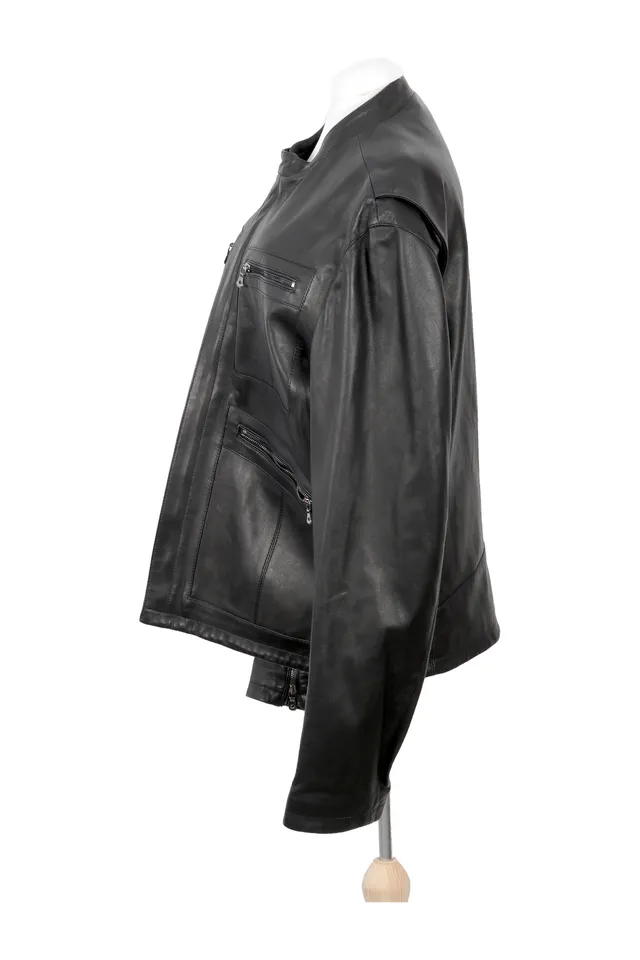 Dolce & Gabbana Black Lambskin Jacket