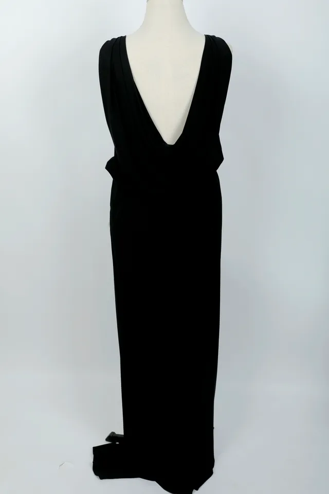 Moschino Black Viscose Maxi Dress
