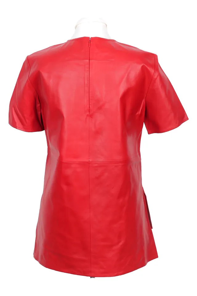 Givenchy Red Lambskin Top