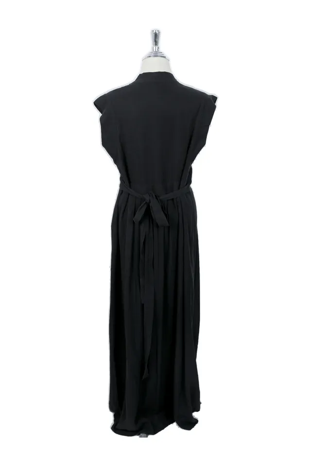 Isabel Marant Black Silk Maxi Dress