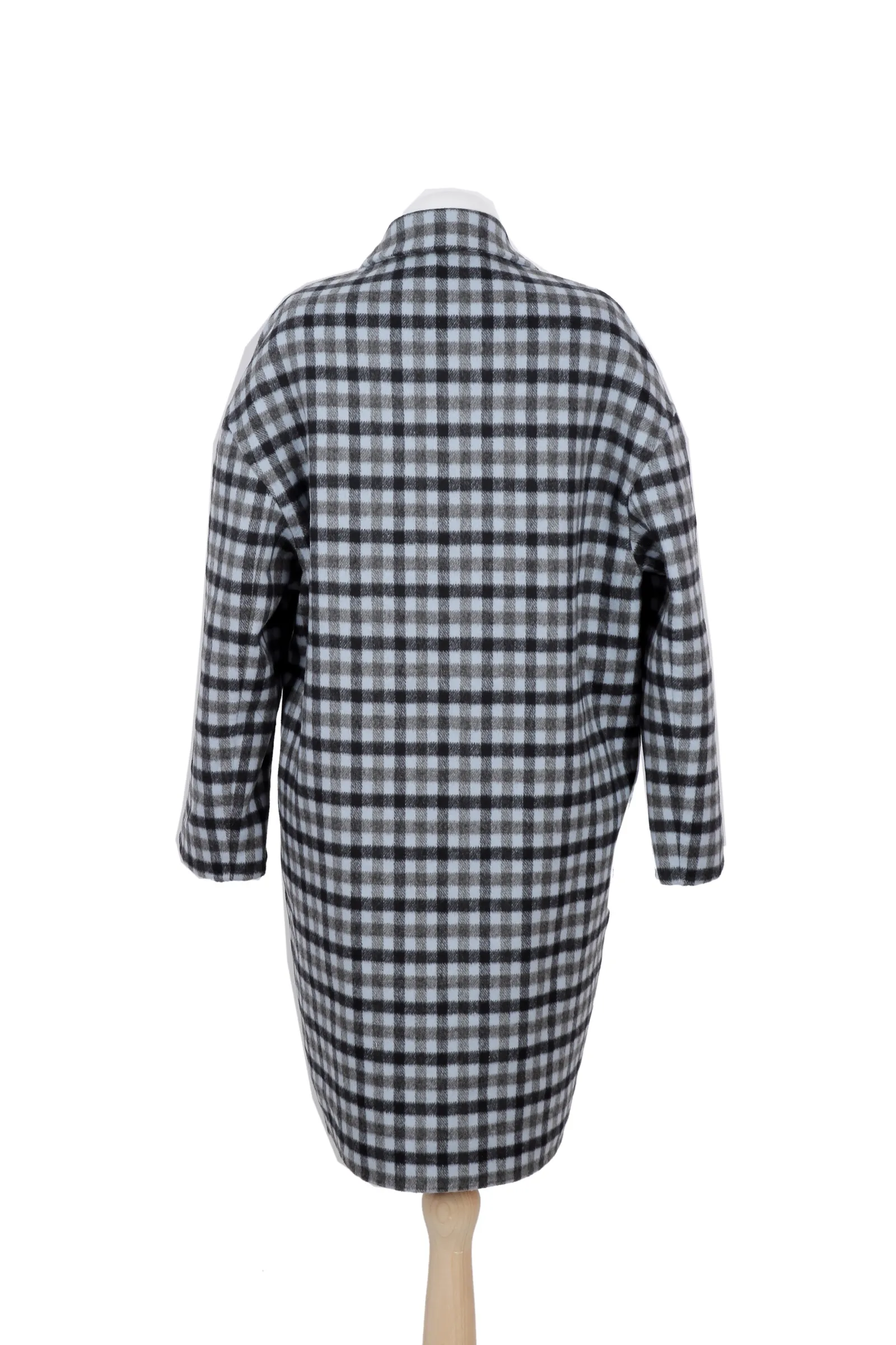 Prada Black Check Coat