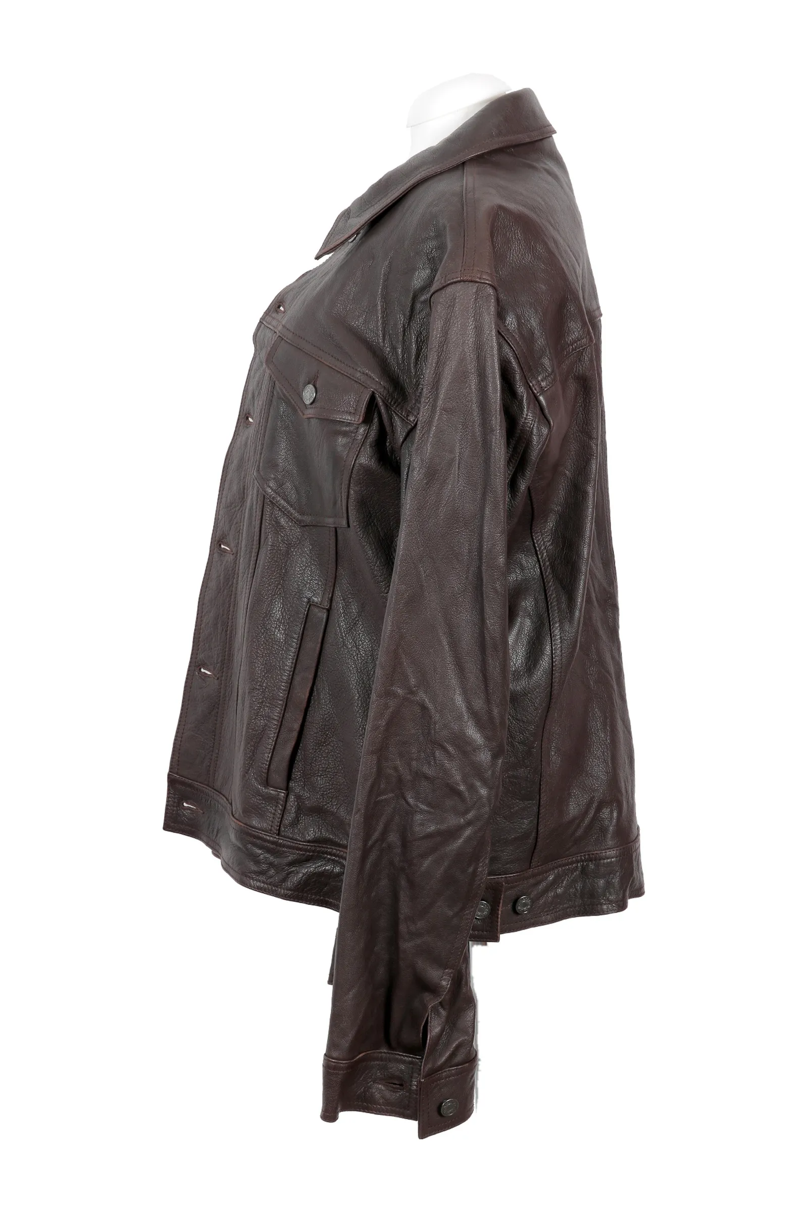 Dolce & Gabbana Brown Leather Jacket