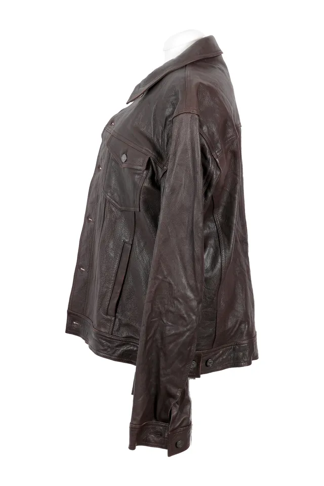 Dolce & Gabbana Brown Leather Jacket