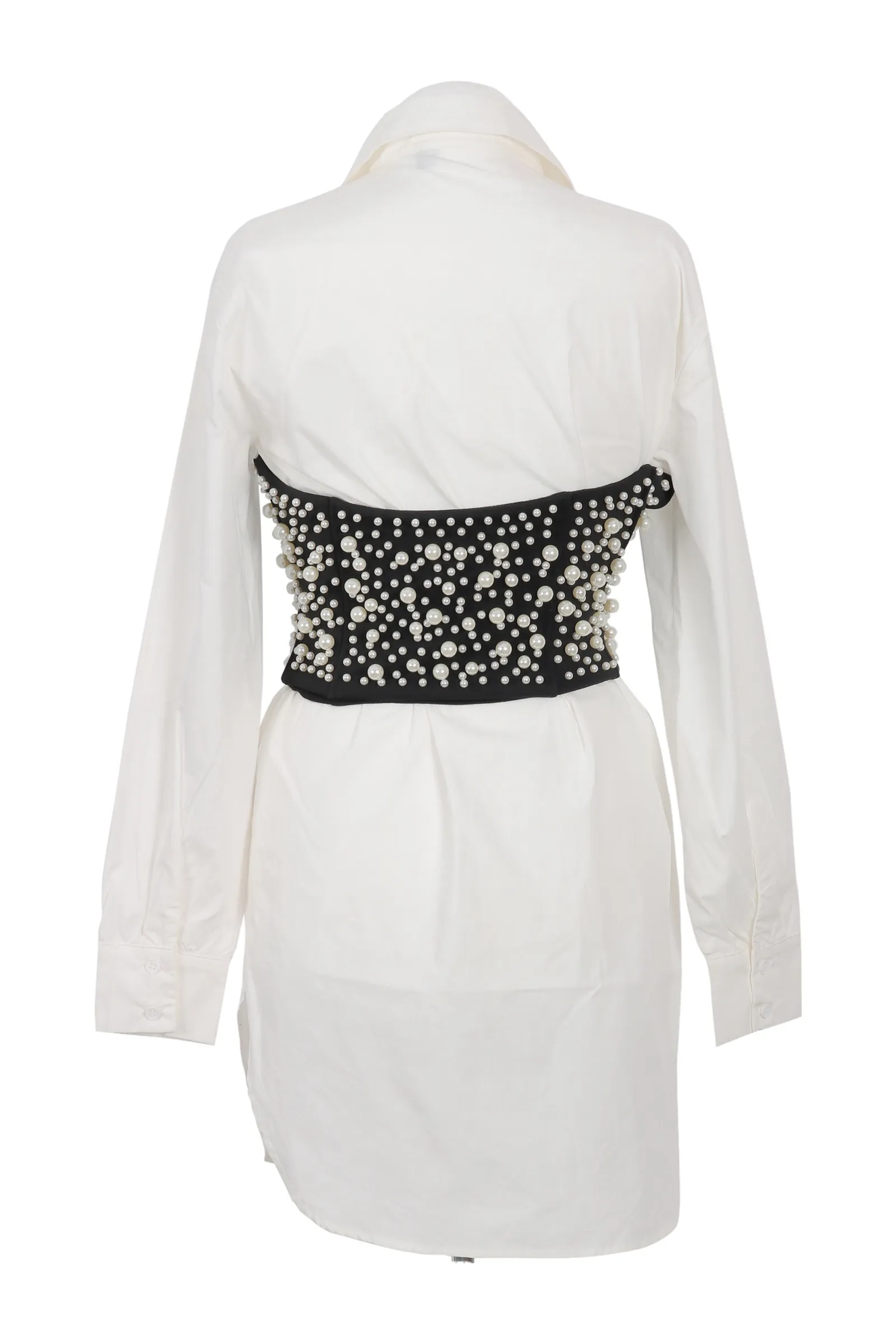 Topshop White Embellished Dress