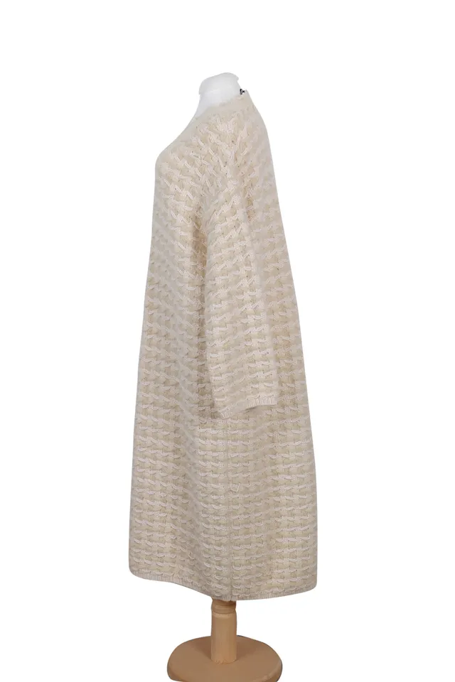Sonia Rykiel Beige Wool Midi Dress
