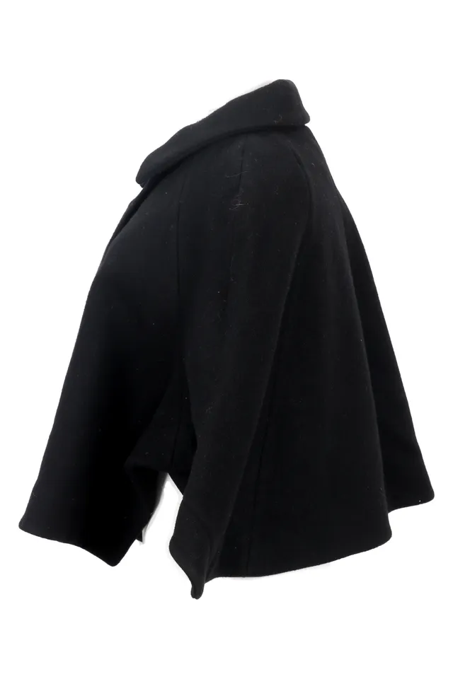 Chloe Black Wool Cape