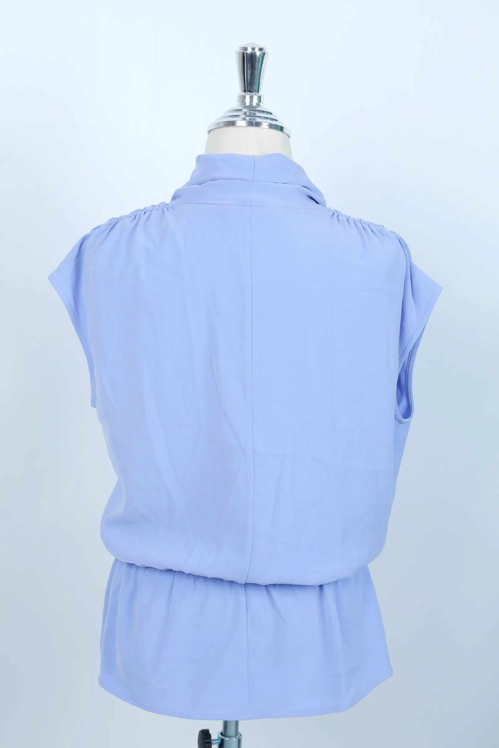 St John Periwinkle Blue Silk Shirt