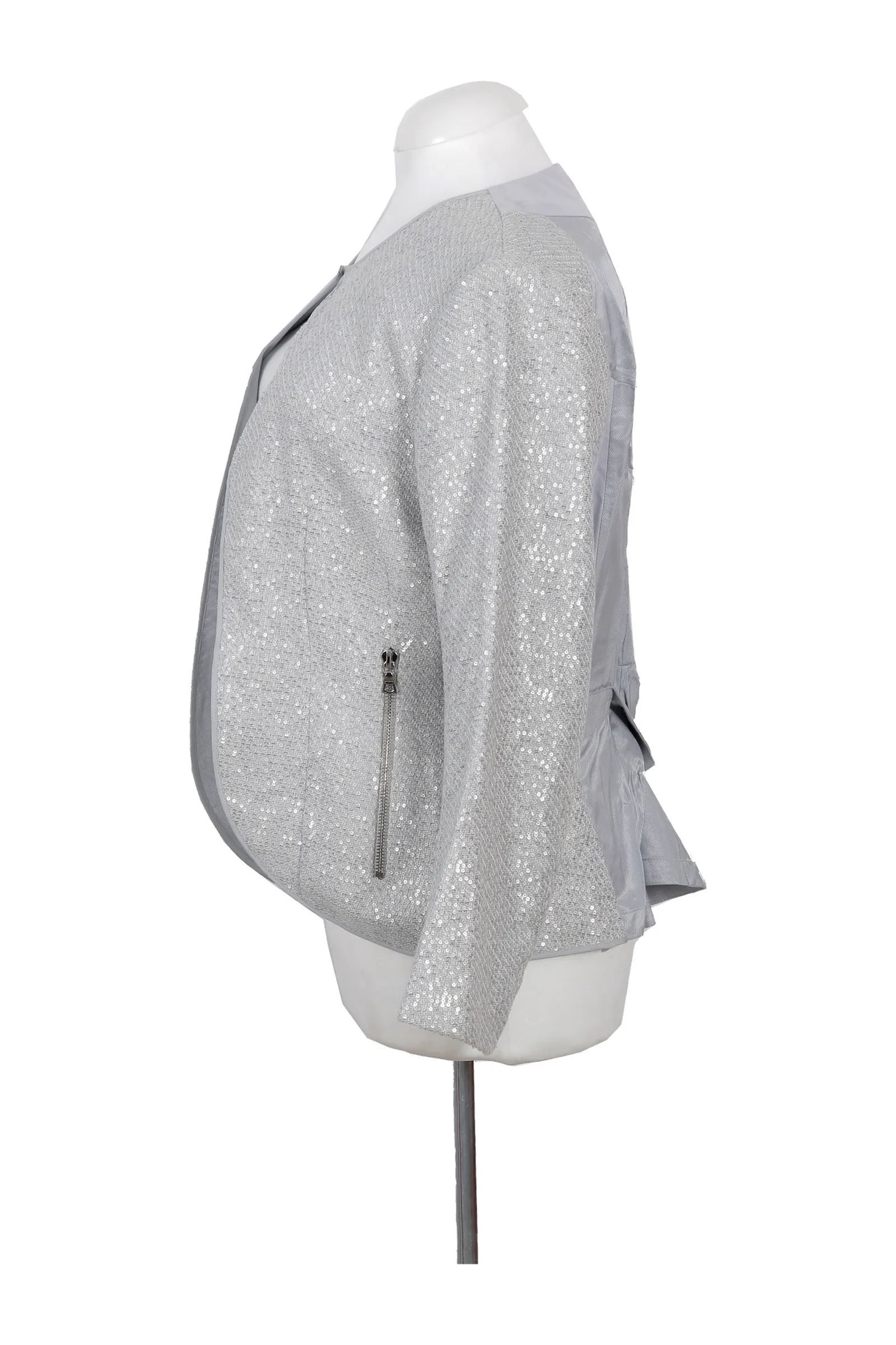 Nina Ricci Silver Sequined Jacket