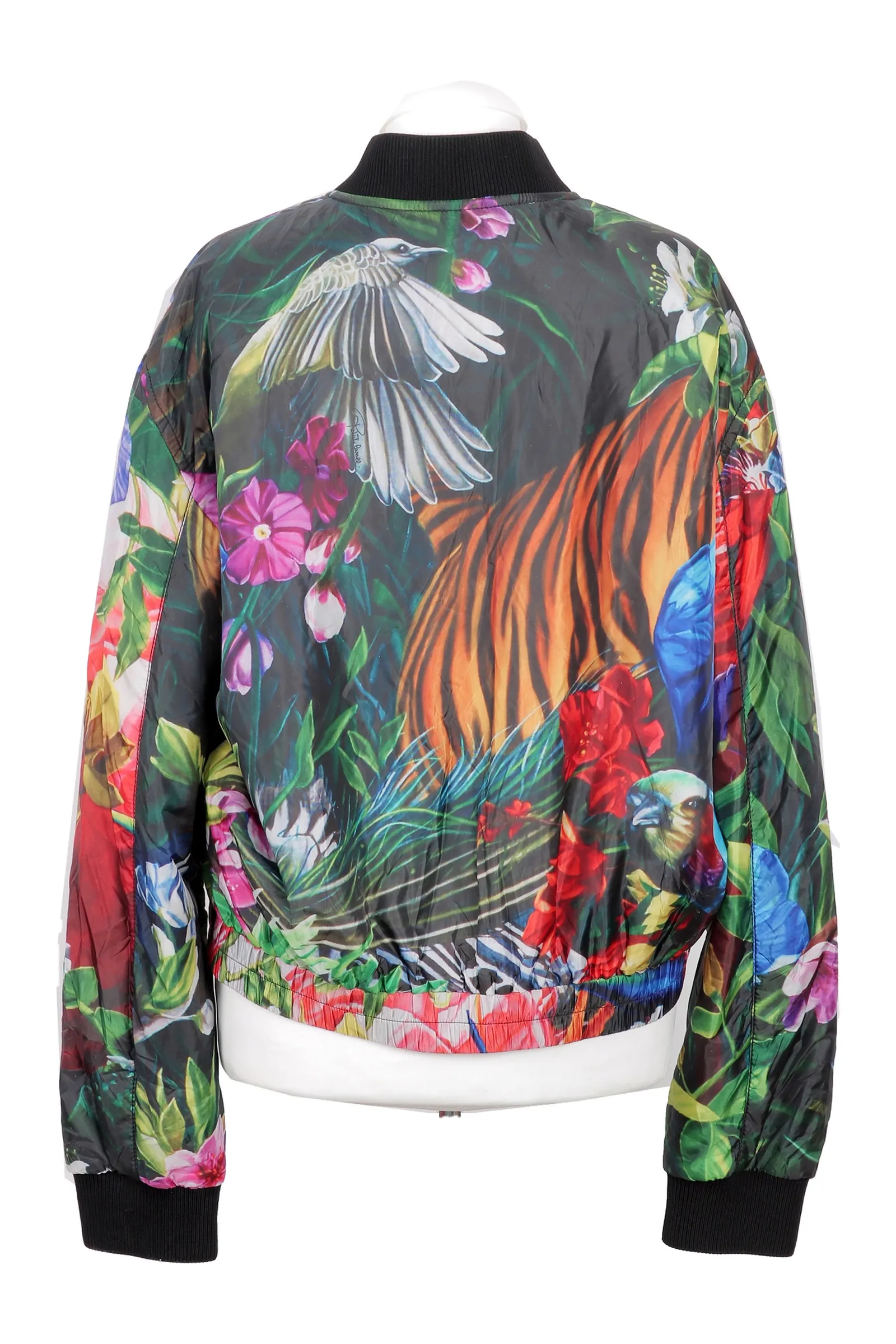 Roberto Cavalli Multicolour Floral Bomber Jacket