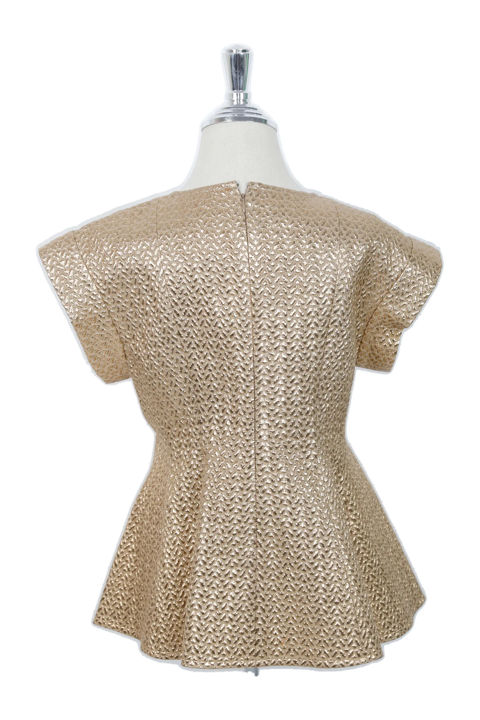 Victoria Beckham Champagne Gold Metallic Top