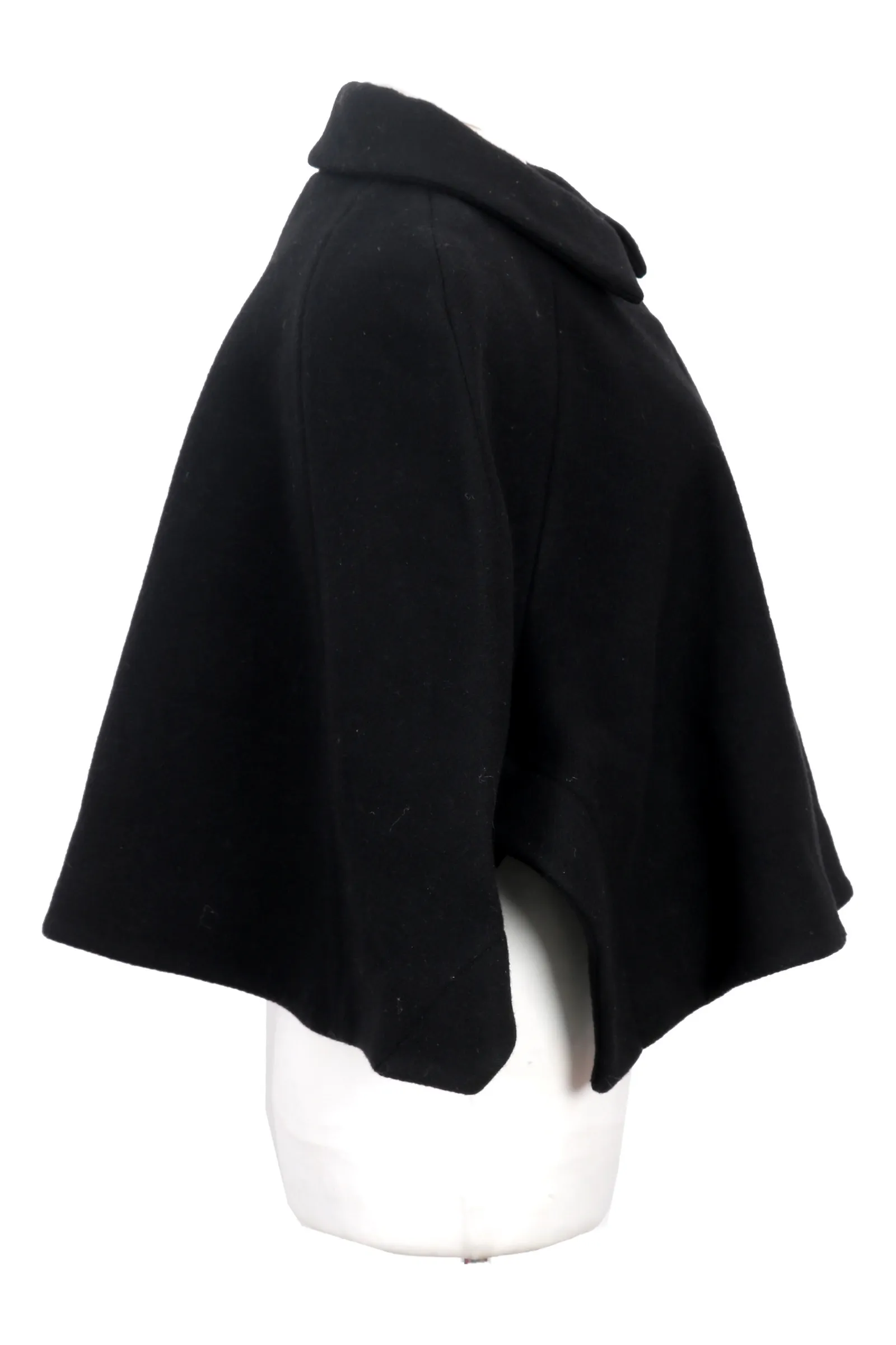 Chloe Black Wool Cape