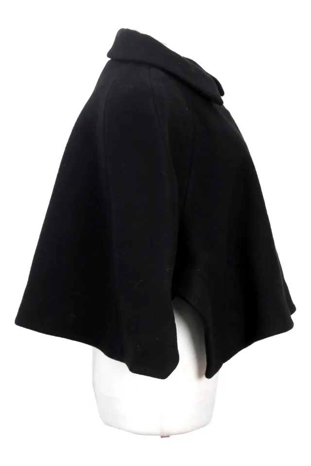 Chloe Black Wool Cape
