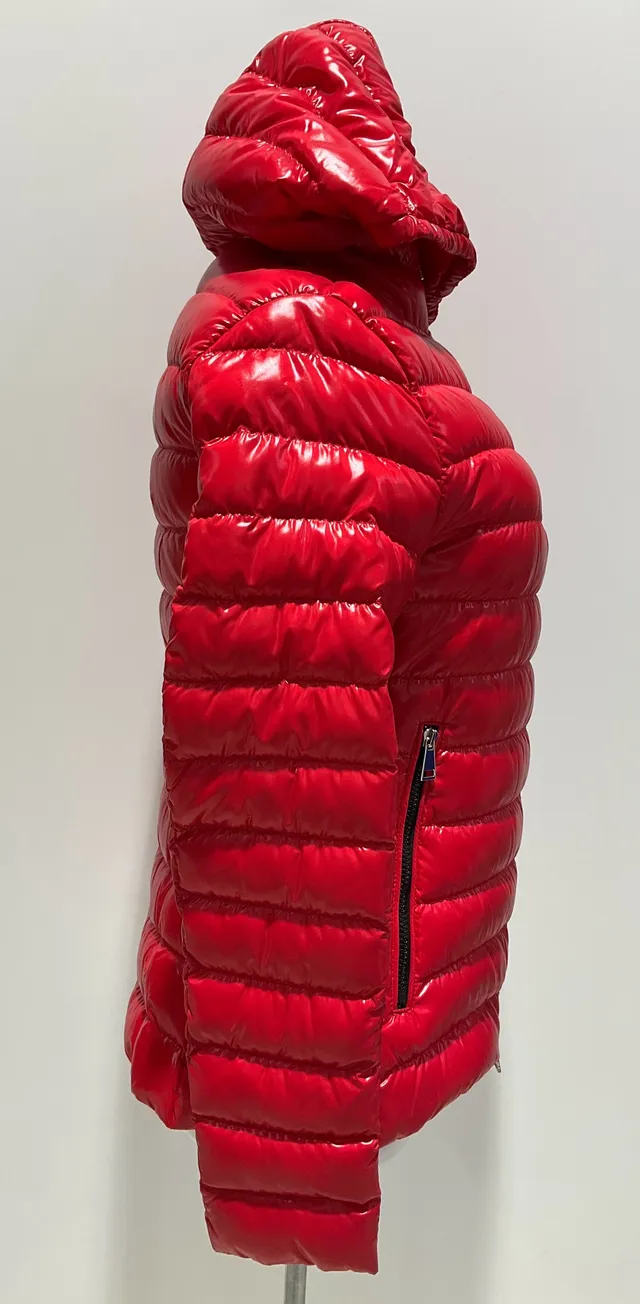 Moncler Red Quilted Puffer Jacket