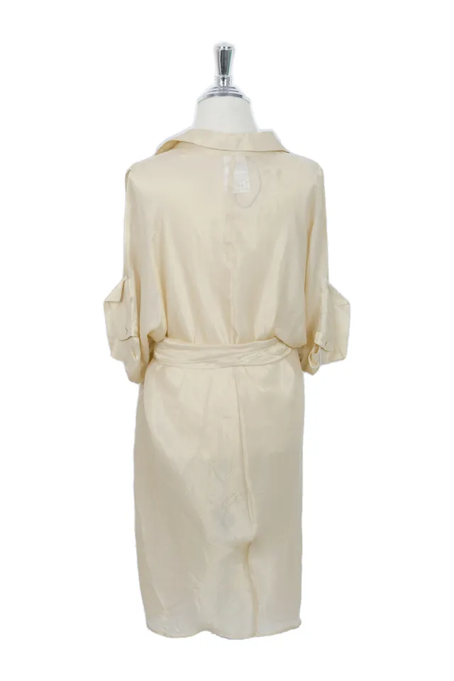 Escada Champagne Ivory Silk Dress