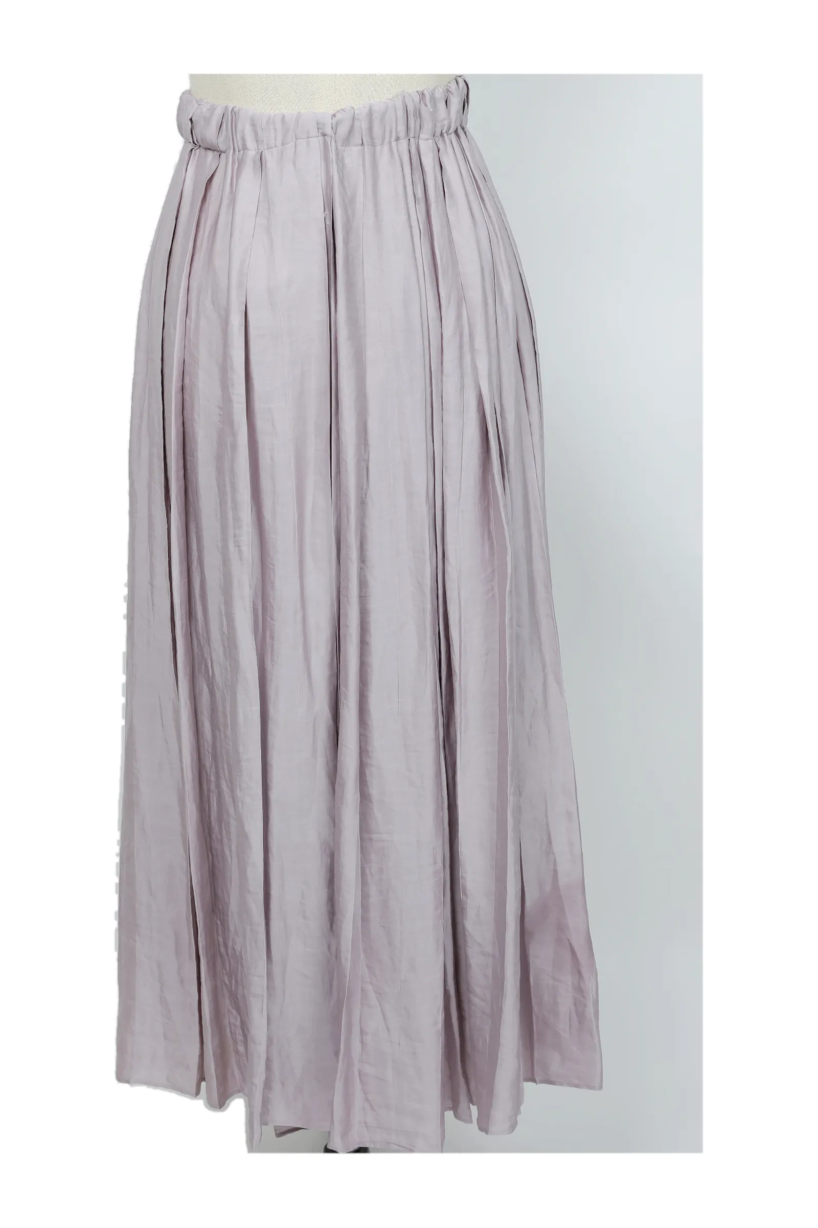 Gucci Blush Lilac Silk Midi Skirt