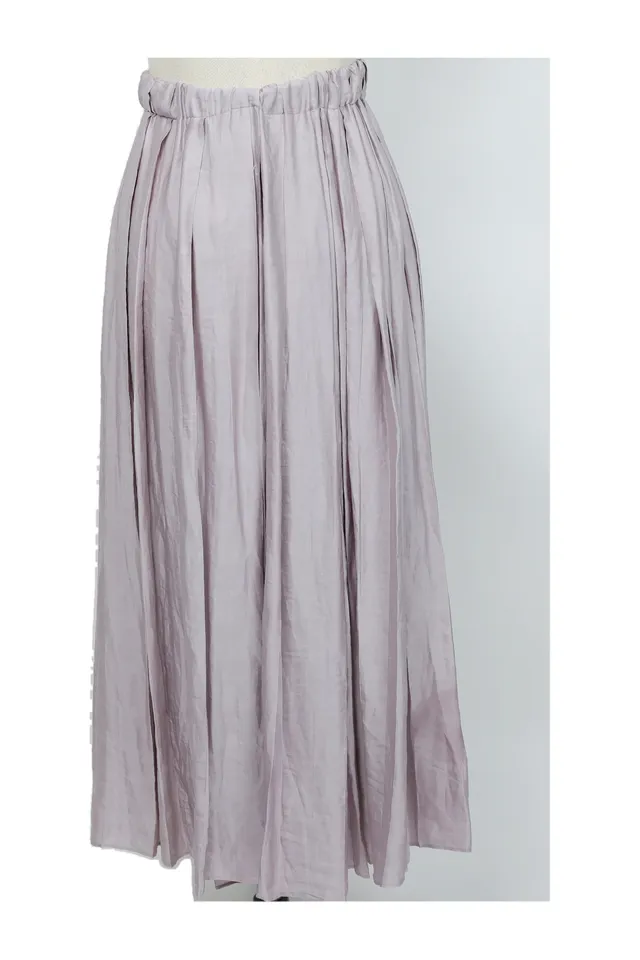 Gucci Blush Lilac Silk Midi Skirt