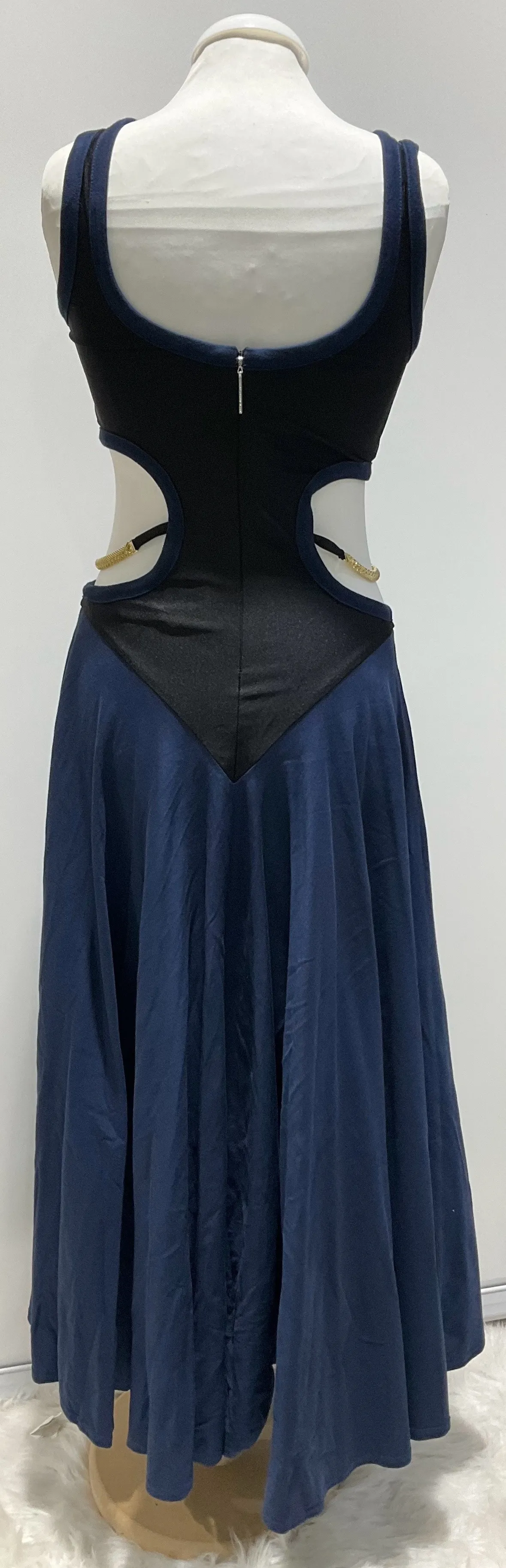 Christopher Kane Navy Blue Jersey Maxi Dress