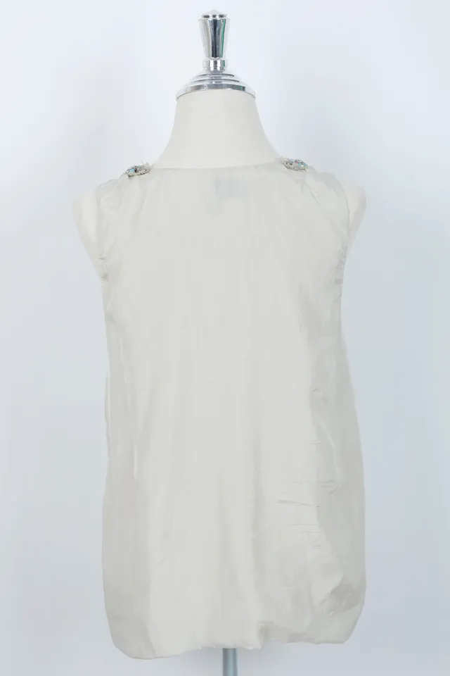 Lanvin Ivory Embellished Top