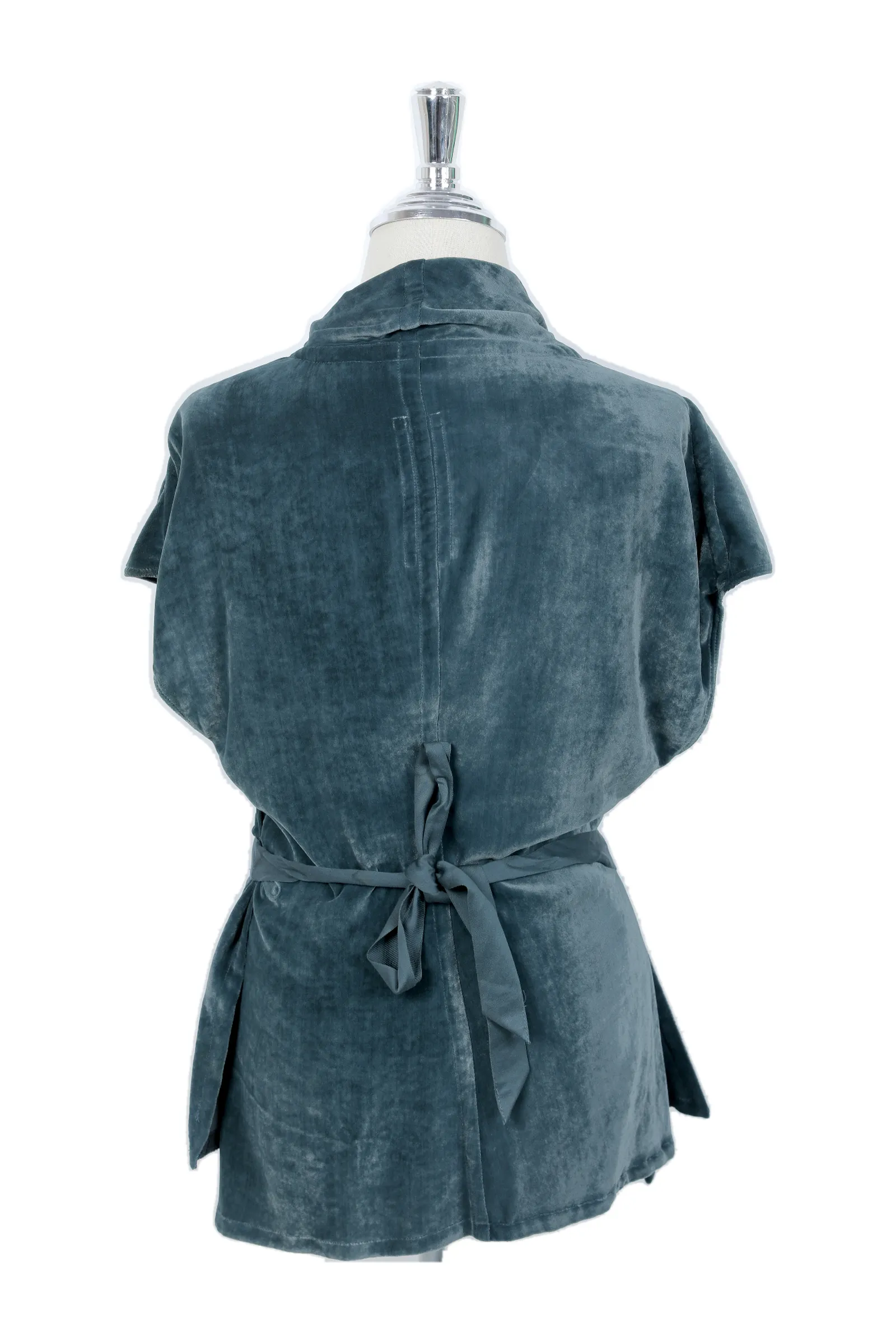Rick Owens Teal Silk Top