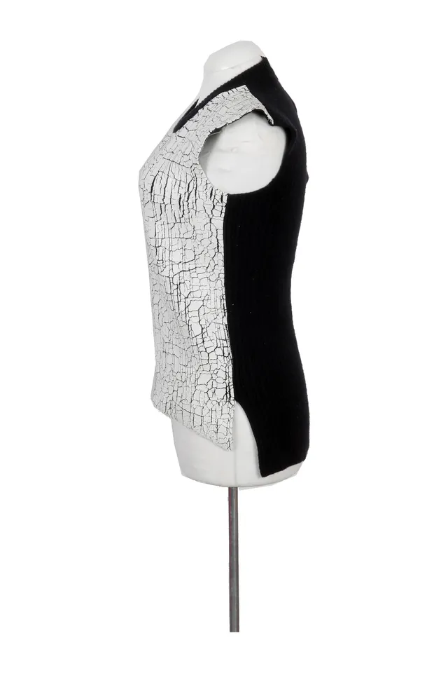 Balenciaga White Knit Sweater Vest