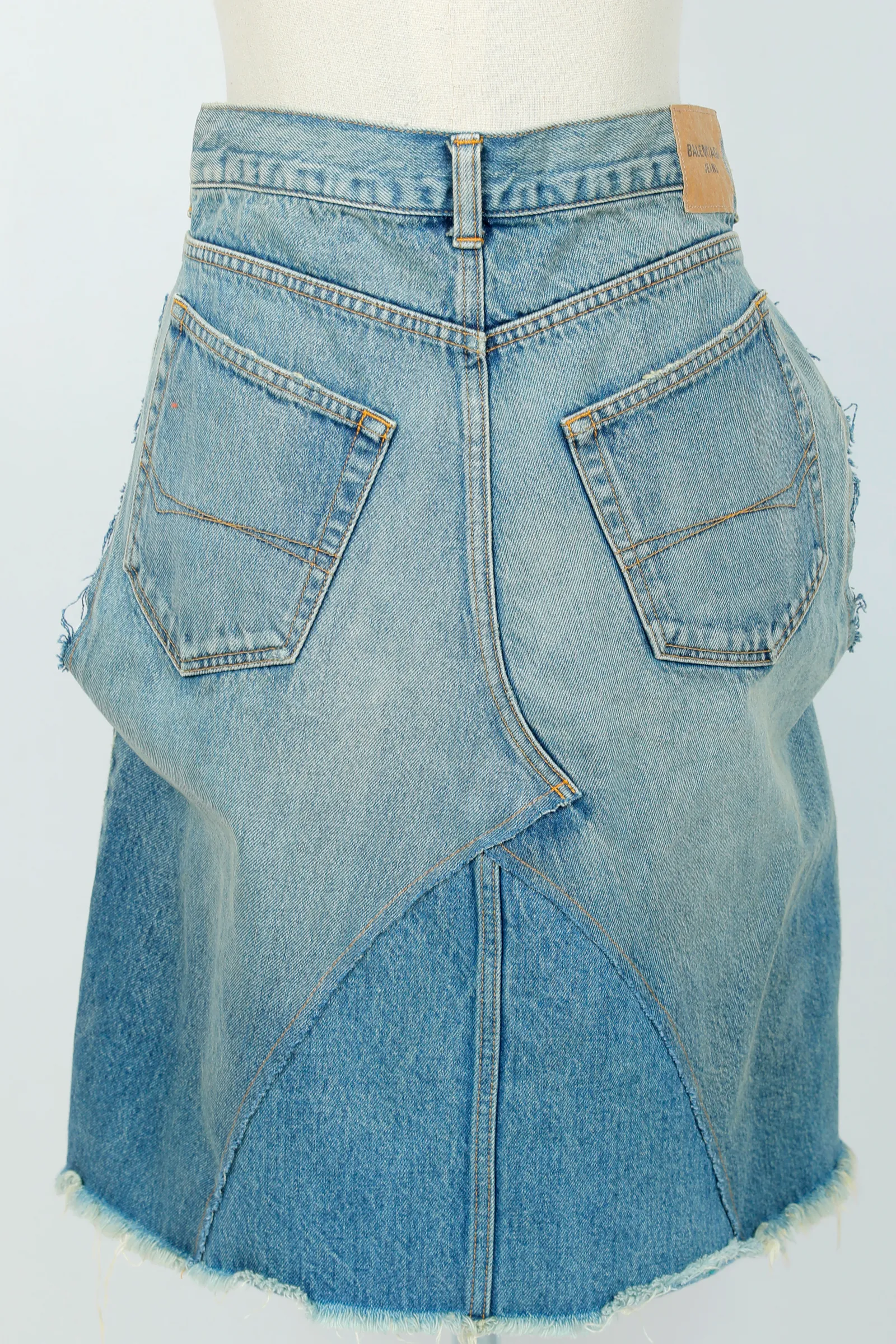 Balenciaga Blue Denim Skirt