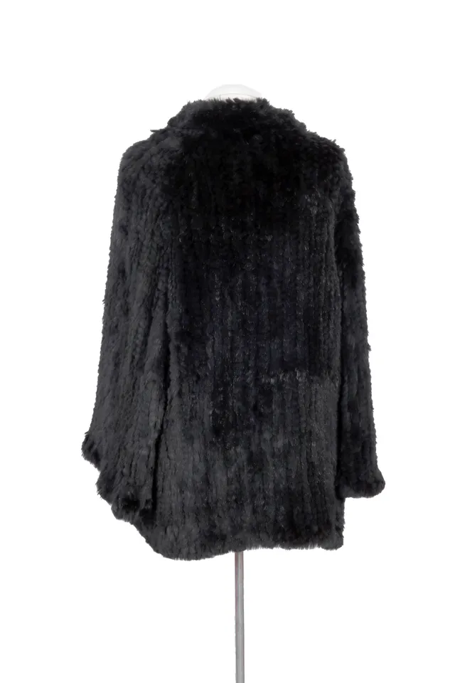 Armani Collezioni Black Fur Coat