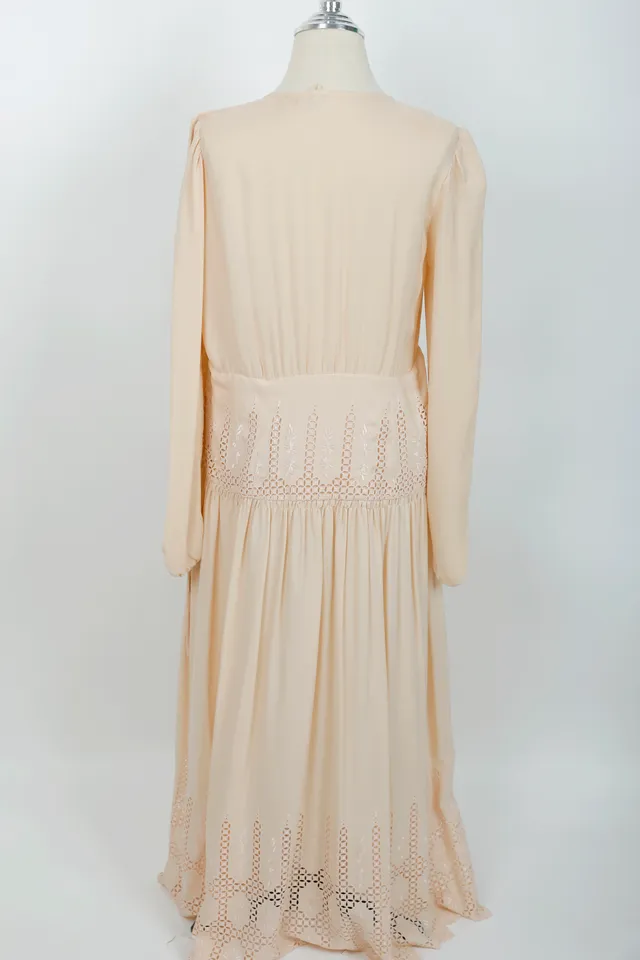 Vanessa Bruno Cream Geometric Maxi Dress