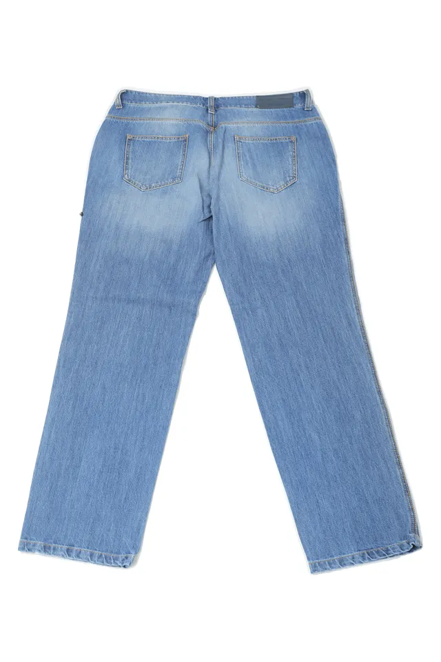 Ermanno Scervino Blue Denim Sequined Jeans