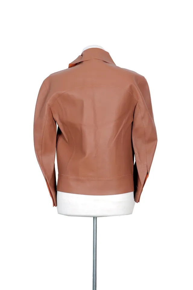 Marni Brown Leather Jacket
