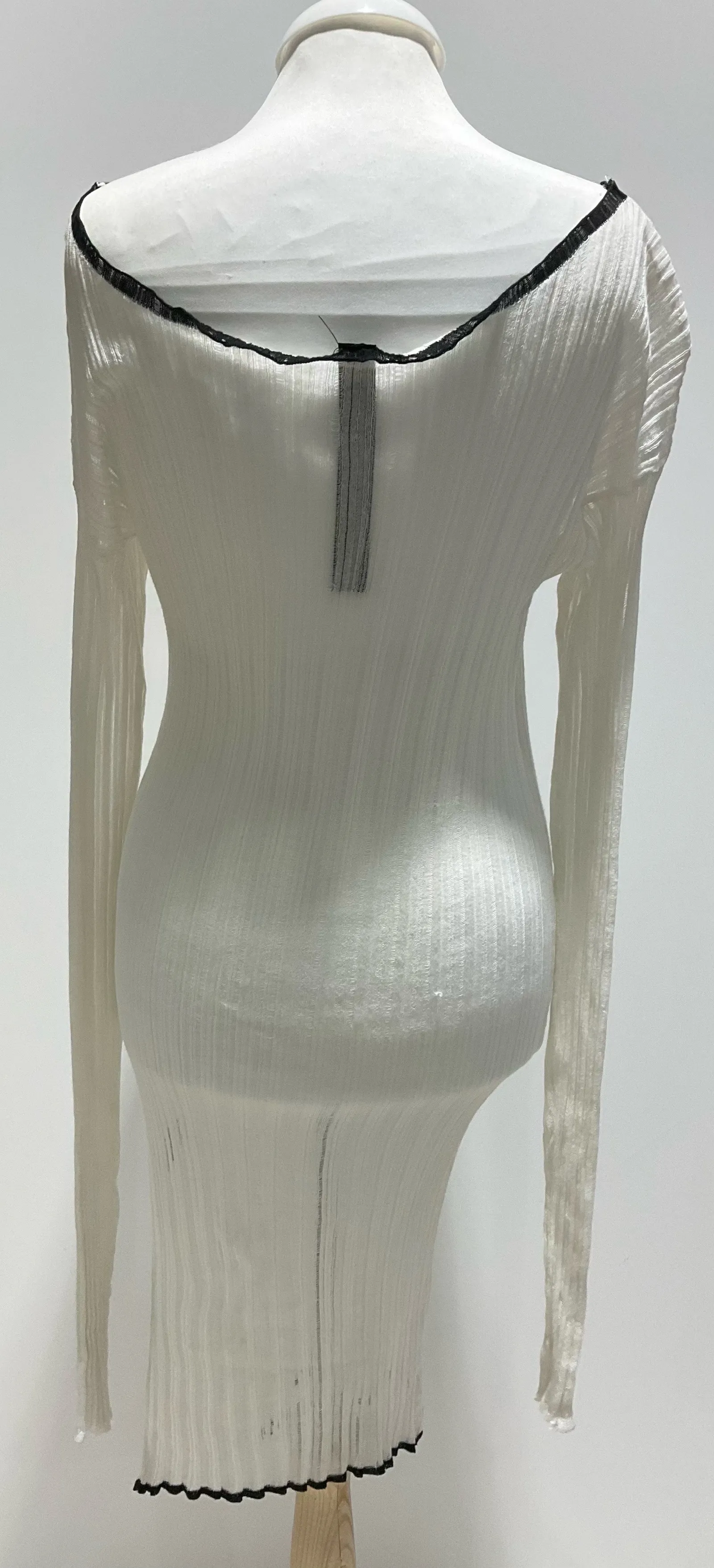 Symetria White Sequined Midi Dress