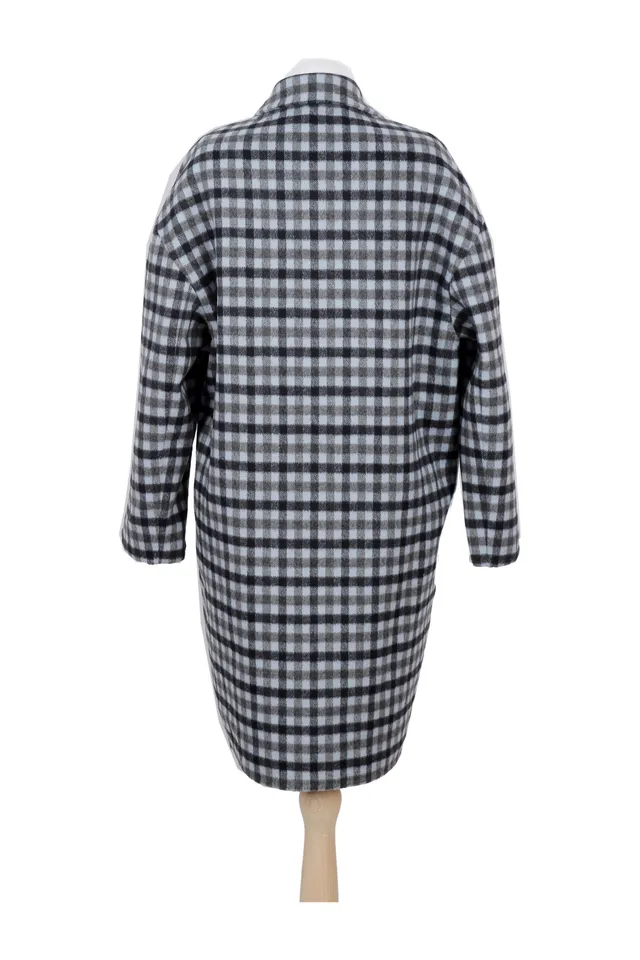 Prada Black Check Coat