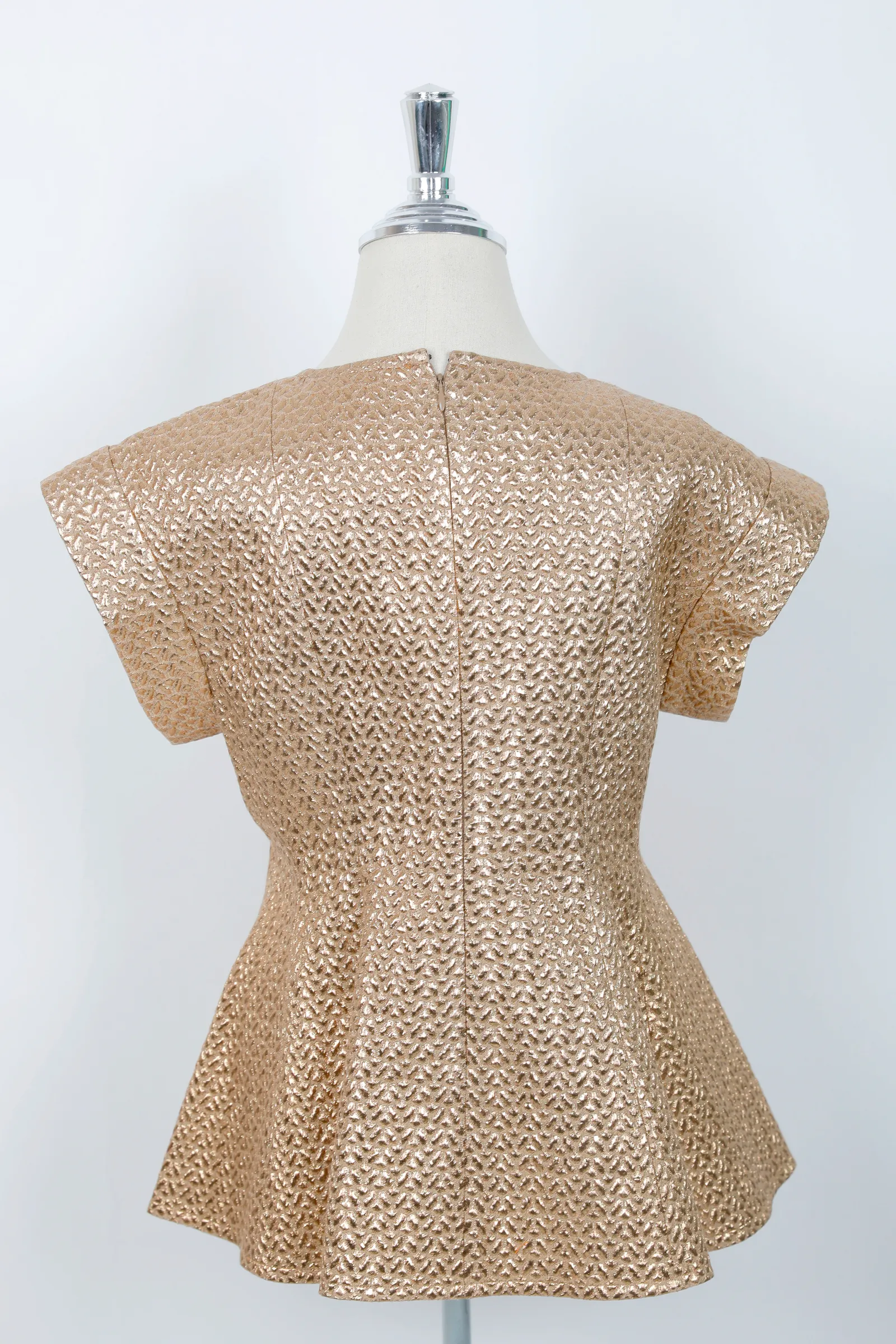 Victoria Beckham Champagne Gold Metallic Top