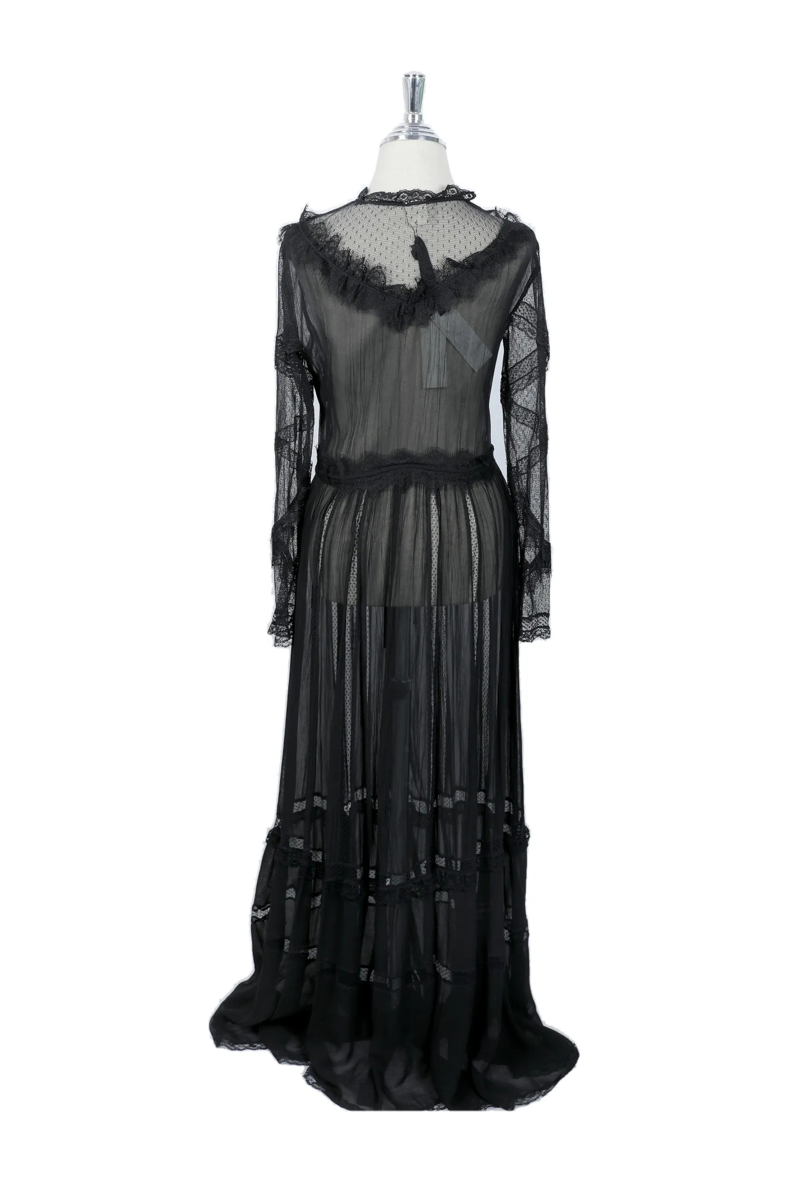 Pinko Black Floral Maxi Dress