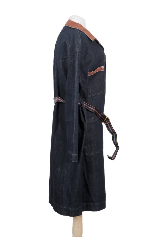 Marni Blue Striped Coat